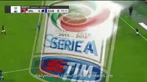 Luiz Adriano Incredible CHANCE | Milan 3-0 Sampdoria Serie A 28.11.2015 HD