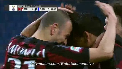 Luiz Adriano Amazing Volley GOAL | Milan 4-0 Sampdoria Serie A 28.11.2015 HD