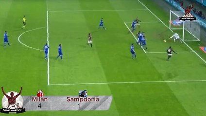 اهداف مباراة الميلان وسامبدوريا ٢٨-١١-٢٠١٥