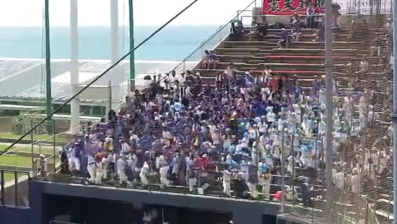 首里高校　シートノック応援