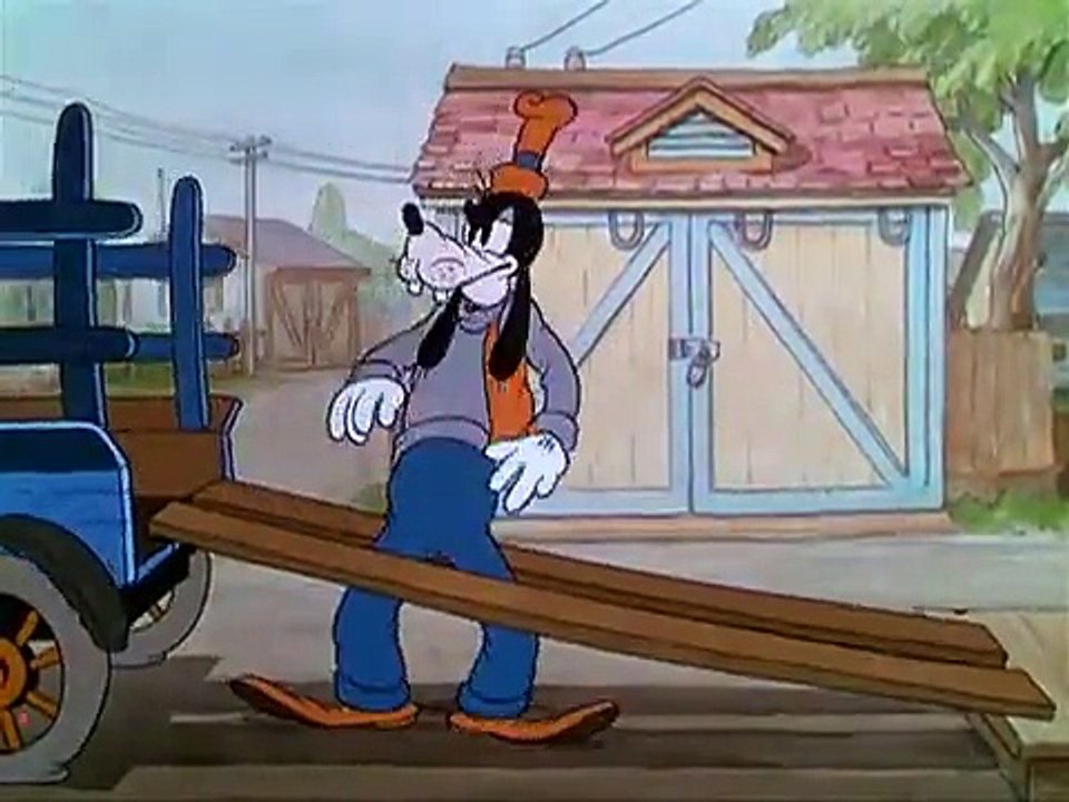 Mickey Mouse Cartoon The Moving Day (1936) (Co starring Donald and Goofy)
