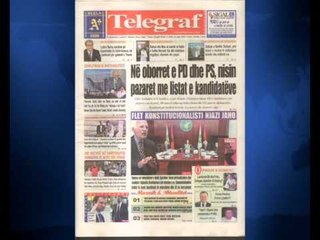 SHTYPI I DITES ME TITUJT KRYESORE TE FAQEVE TE PARA TE GAZETAVE SHQIPTARE E HENE 23 MARS 2015