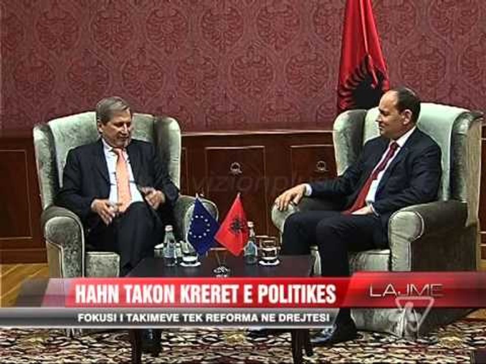 Hahn takon krerët e politikës - News, Lajme - Vizion Plus