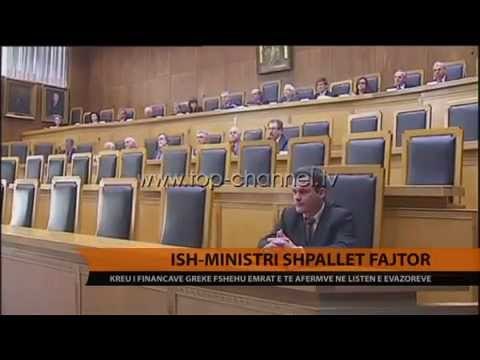 Ish-ministri shpallet fajtor - Top Channel Albania - News - Lajme