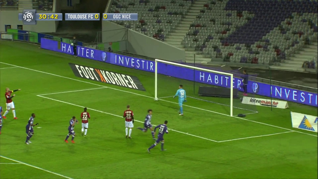 Le pénalty transformé par Martin Braithwaite contre Nice