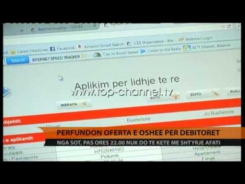 Përfundon oferta e OSHEE-së për debitorët - Top Channel Albania - News - Lajme