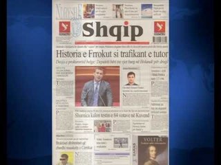 SHTYPI I DITES ME TITUJT KRYESORE TE FAQEVE TE PARA TE GAZETAVE SHQIPTARE E PREMTE 3 PRILL 2015