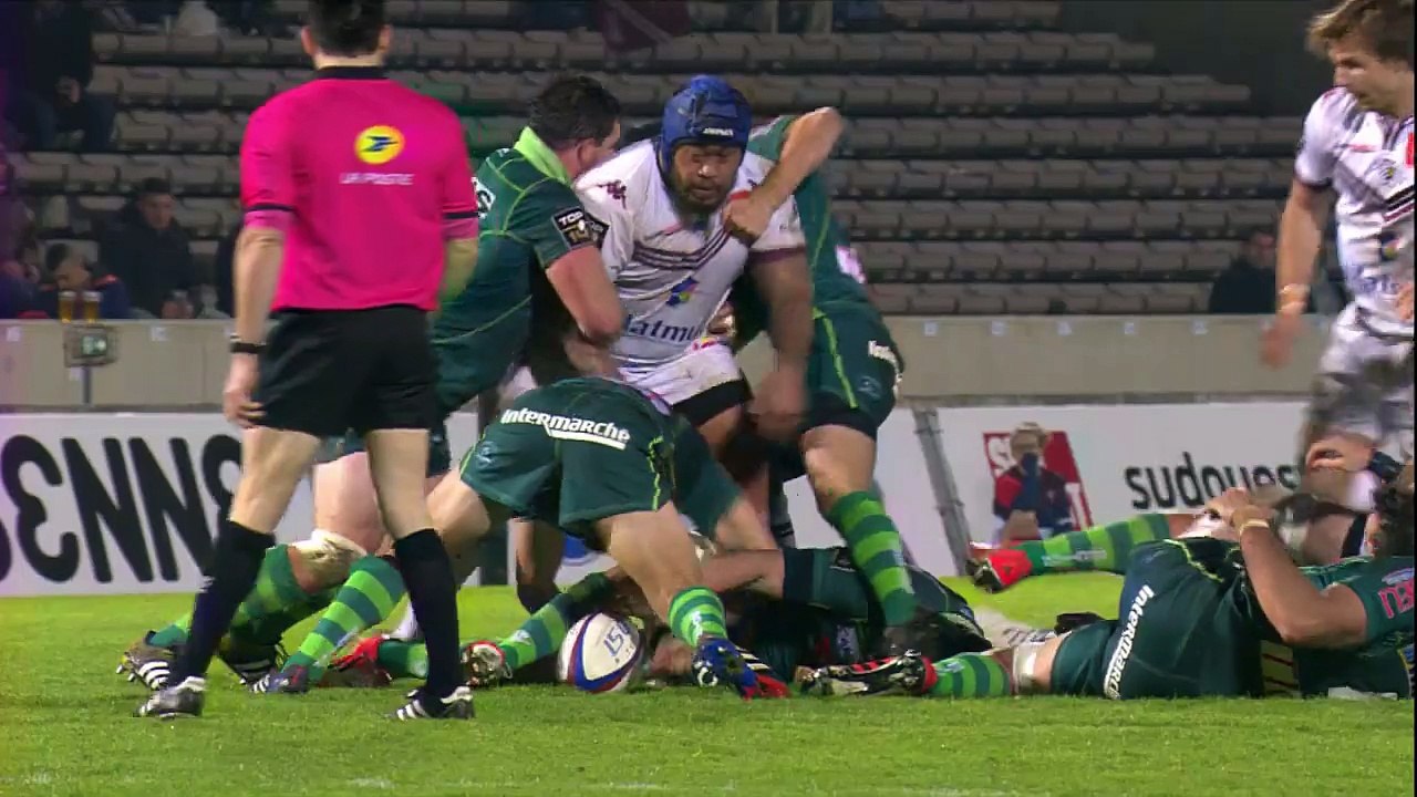TOP 14 - Bordeaux-Bègles – Pau : 46-10 - ESSAI  Nans DUCUING (UBB) - Saison 2015/2016