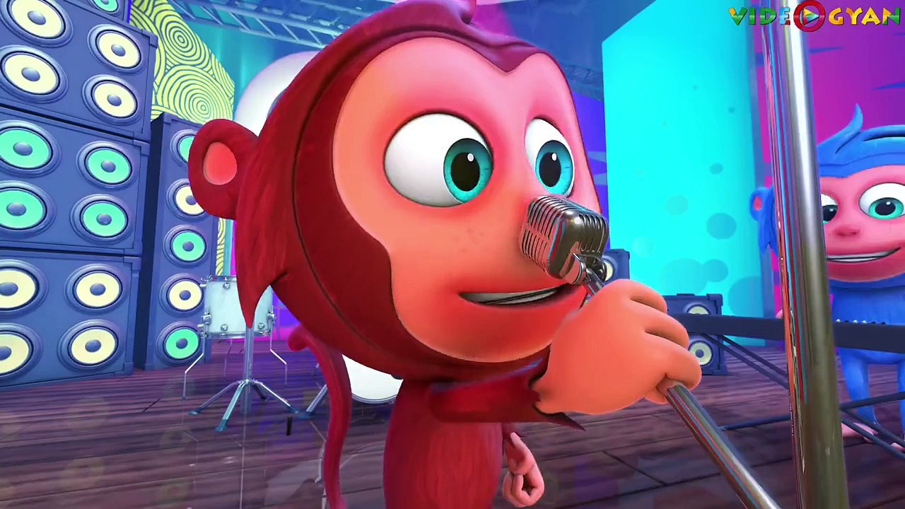 Monkey Finger Family 3D  Videogyan 3D Rhymes  Nursery Rhymes For Children