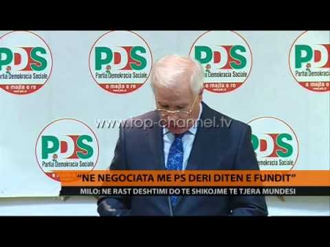 Milo: Në bisedime me PS deri në ditën e fundit - Top Channel Albania - News - Lajme