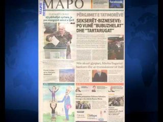 SHTYPI I DITES ME TITUJT KRYESORE TE FAQEVE TE PARA TE GAZETAVE SHQIPTARE E HENE 20 PRILL 2015