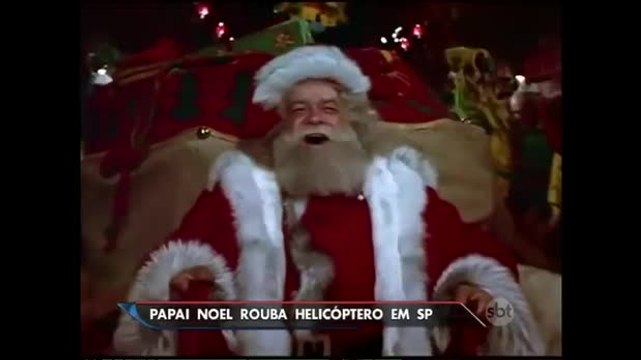 Homem vestido de Papai Noel rouba helicóptero no interior de São Paulo