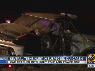 Teens recovering after overnight crash
