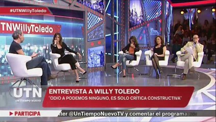Willy Toledo la lía parda en televisión