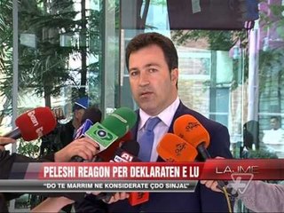 Peleshi reagon për deklaratën e Donald Lu - News, Lajme - Vizion Plus