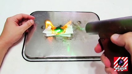 How To Make a Burning Laser Gun