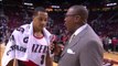 CJ McCollum and Kobe Bryant Moment During Lakers vs Blazers