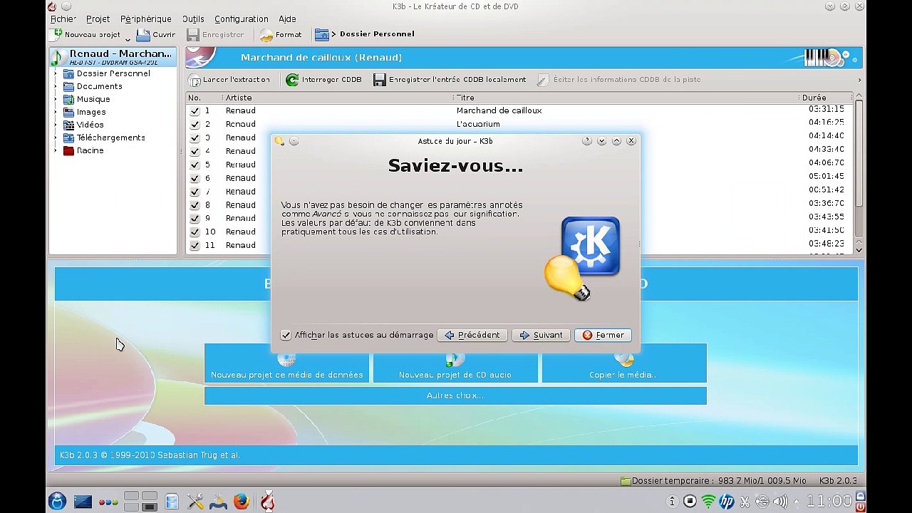 [TUTO] Extraction CD Audio sous Mageia : K3b