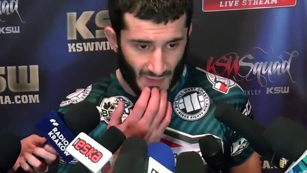 Mamed Khalidov po wygranej walce ksw 33