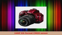 BEST SALE  Nikon D5200 CMOS DSLR with 1855mm f3556 AFS NIKKOR Zoom Lens Red Discontinued by