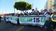 Minimum wage protests take place across the country