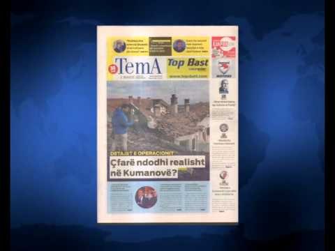 SHTYPI I DITES ME TITUJT KRYESORE TE FAQEVE TE PARA TE GAZETAVE SHQIPTARE E MARTE 12 MAJ 2015
