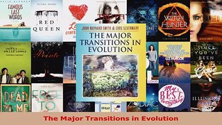 Read  The Major Transitions in Evolution Ebook Free