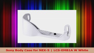 BEST SALE  Sony Body Case for NEX5  LCSEMB1A W White