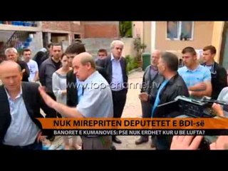 Shqiptarët e Kumanovës dëbojnë deputetët e BDI-së - Top Channel Albania - News - Lajme