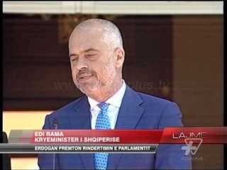 Erdogan premton rindërtimin e Parlamentit - News, Lajme - Vizion Plus