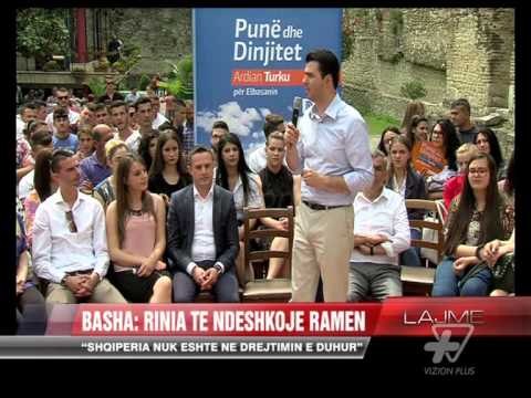 Elbasan, Basha takim me të rinjtë - News, Lajme - Vizion Plus