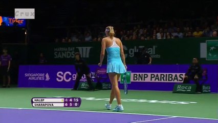 Maria Sharapova's great points in WTA Finals 2015