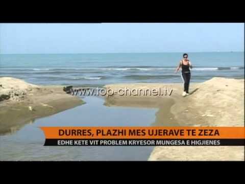 Durrës, plazhi mes ujërave të zeza - Top Channel Albania - News - Lajme