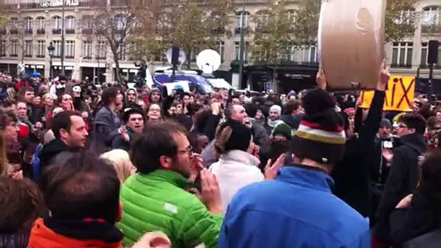 Manifestation pour la Cop21 place de la République