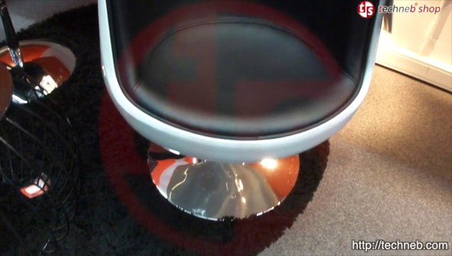 FAUTEUIL DESIGN TARN EN ABS (POLYMÈRE À HAUTE RÉSISTANCE) (NOIR ET BLANC)