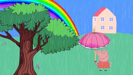 Pepa prase - kaplje kiša kaplicama kap,kap,kap pesnica