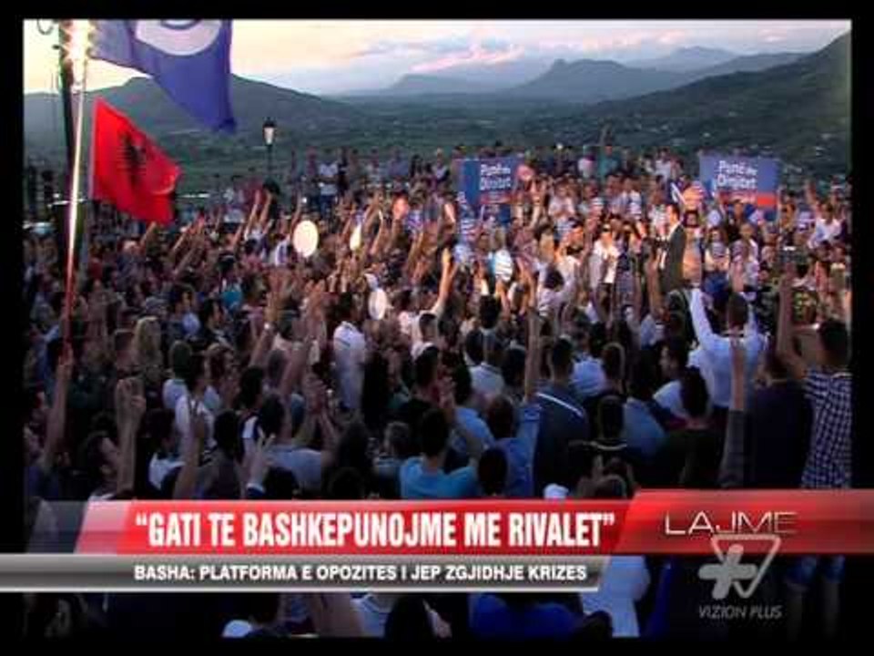 Basha: Platforma e opozitës i jep zgjidhje krizës - News, Lajme - Vizion Plus