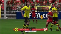 Gonzalo Castro goal - Borussia Dortmund vs VfB Stuttgart 1-0  Bundesliga 201516