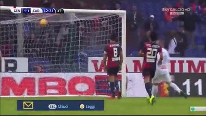 1-1 Marco Borriello Goal Italy  Serie A - 29.11.2015, Genoa 1-1 Carpi FC