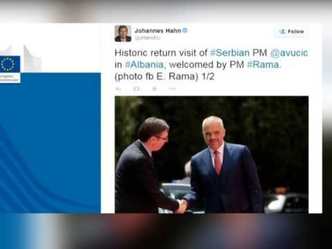 KOMISIONERI HAHN PERGEZON RAMEN DHE VUÇIÇ,“ISHTE NJE VIZITE HISTORIKE” LAJM