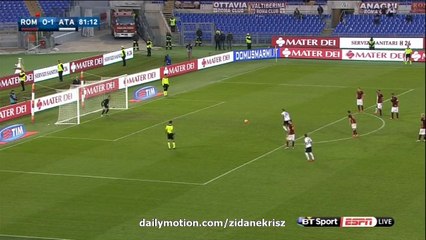 German Denis 0:2 Penalty-Kick HD | AS Roma v. Atalantaa 29.11.2015 HD