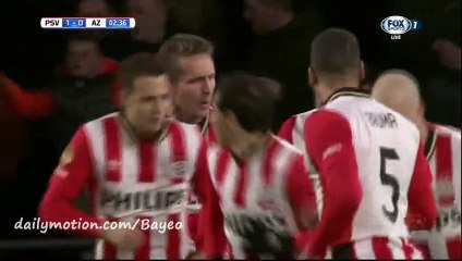 Luckassen (Own goal) - PSV 1-0 AZ Alkmaar - 29-11-2015 HD