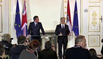 British Prime Minister David Cameron visits Austria