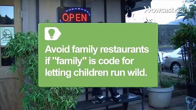 Guide to good restaurant etiquette when dining out with kids