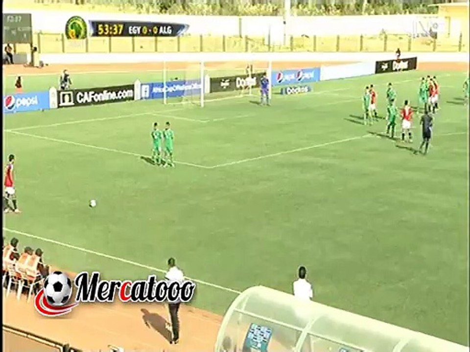 هدف مصر الاول ( مصر 1-0 الجزائر ) بطولة إفريقيا لأقل من 23 سنة 2015