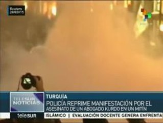 Turquía: policía reprime protesta por asesinato de abogado prokurdo
