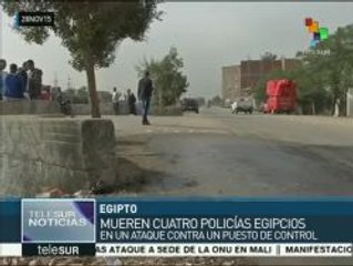Egipto: mueren cuatro policías en ataque contra puesto de control