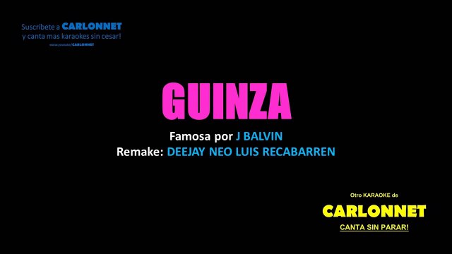 Ginza J Balvin (karaoke)