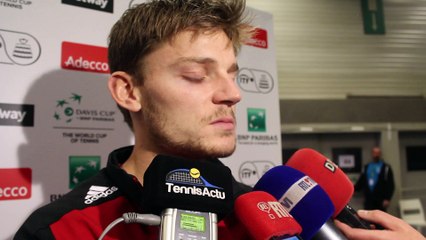 Coupe Davis 2015 - David Goffin : "Chapeau à Andy Murray, c'est un grand champion"
