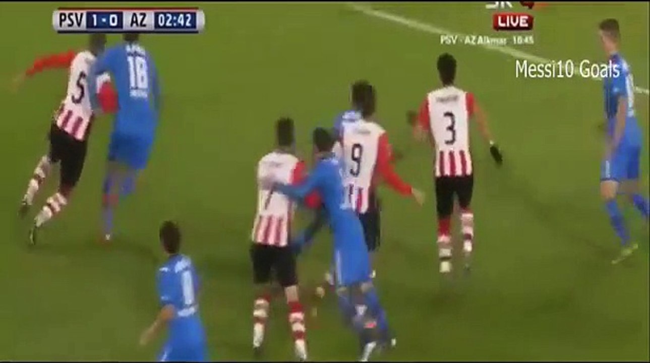 PSV vs AZ Alkmaar 3-0 All Goals & Highlights [29.11.2015]